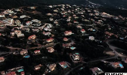 Red-haired girl after blowjob opened her buns for gentle anal sex