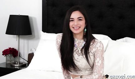 The girl during the casting substitutes her ass for gentle anal