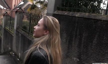 During a pickup, the girls were filmed in a car and gave her a double penetration