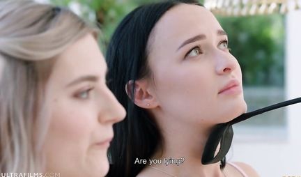 A company of lesbians masturbates and makes cunnilingus to each other