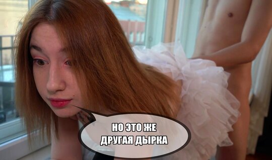 Russian girl is shocked by the fact that her anal was a p...