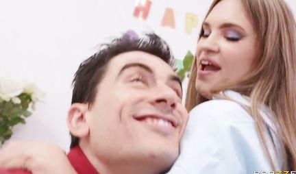 Blonde licks her colleagues pussy in the office during a break