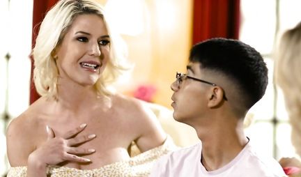 A young guy got into group sex with busty nurses