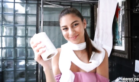 Beautiful girl jerks off cock and faflic lover