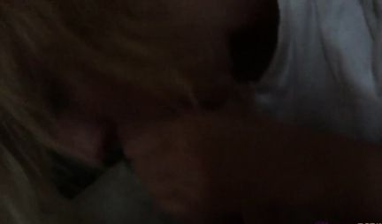 A mature woman is in a pleasant shock from a sensual and gentle kuni