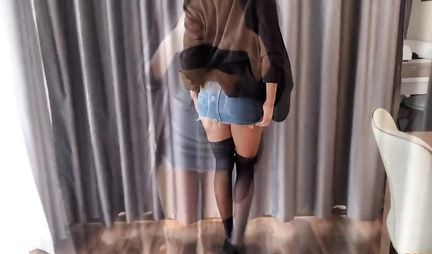 Girl with a beautiful ass enjoys anal sex