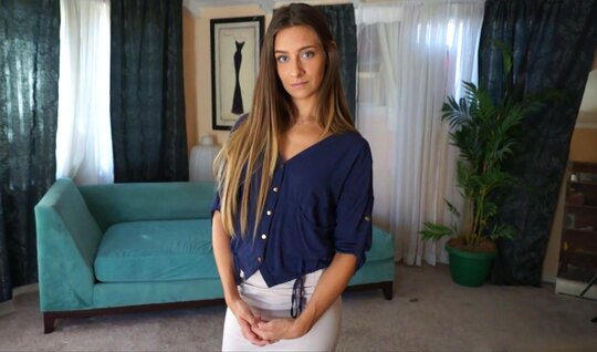 Skinny brunette is not averse to tasting her neighbors ha...