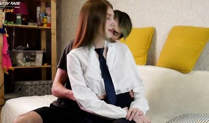 A student came to a friend for a summary, and got a dick in her pussy