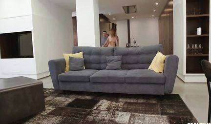 The guy caught the lesbians and offered them his strong dick