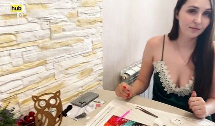 Russian mom secretly fucks her stepson while her husband is not at home