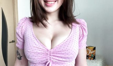 Cutie masturbates wet pussy on camera and cums