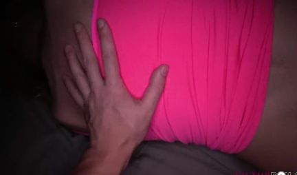 Sleeping blonde woke up with hot cock in her pussy