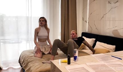 Russian chick fucked in all tight holes at private casting