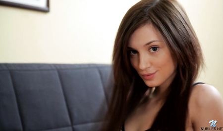 Young girl Masturbates and waits for the orgasm and groom