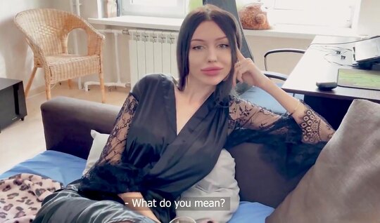 Russian chick in stockings during homemade porn jumps on ...