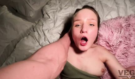 Russian chick cums with squirt during intense orgasm