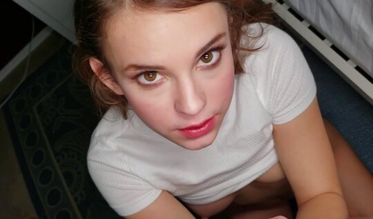 Stepdaughter homemade shaved pussy for stepdads cock