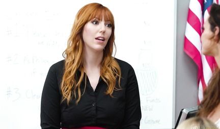 Two teachers for a couple seduced a young lesbian student