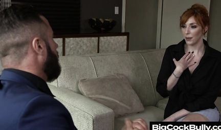 Redhead woman with big tits picked up a guy for sex