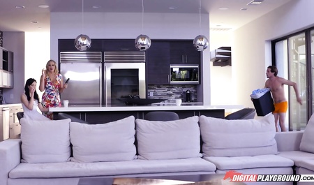 Mother-in-law helps the couple to establish sexual life of a young couple