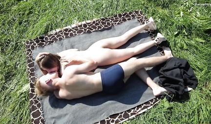 Russian couple had hot sex in nature by the river