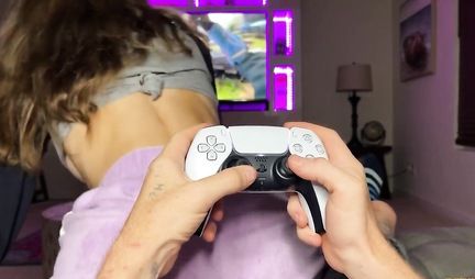 The guy preferred to fuck the girl in the first person instead of playing