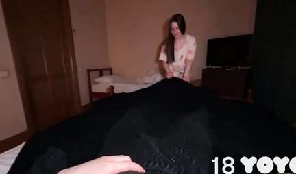 Young Russian chick got a full pussy of cum