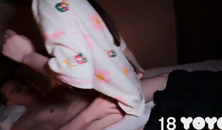 Young Russian chick got a full pussy of cum