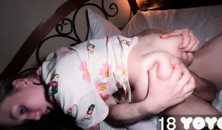 Young Russian chick got a full pussy of cum