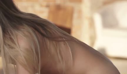 The brunette gently sucks the dick and rides beautifully on a strong trunk