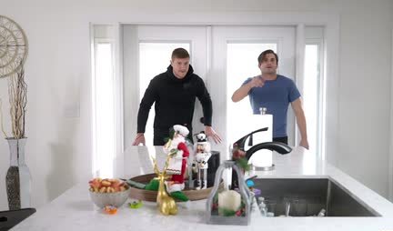 Skinny chick muddied group sex with two guys