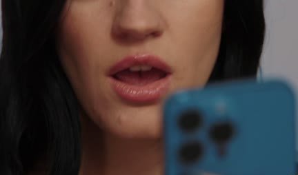 The blonde gently groans after receiving a strong strap-on in the cap