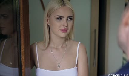 Petite blonde doggystyle pleases married lover