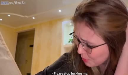 Passionate Russian mom in a black peignoir is ready for home fucking