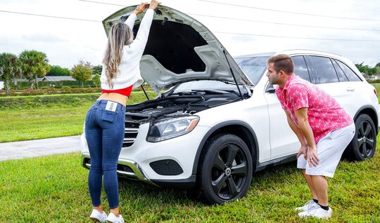 Passionate mother moans coolly from the neighbor's fat pe...