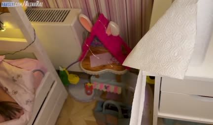 Sleeping stepsister got a hard dick in tight pussy