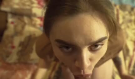 Russian girl stuck and fucked doggy style by friend