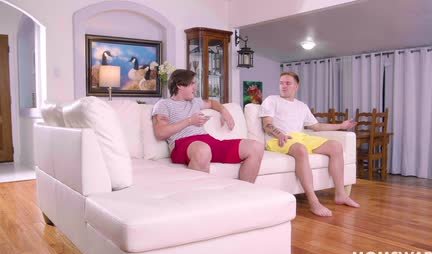 Moms waved without looking at their stepsons for a gangbang