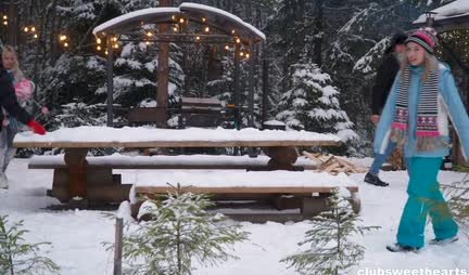 Russian chicks arrange an orgy in a country cottage