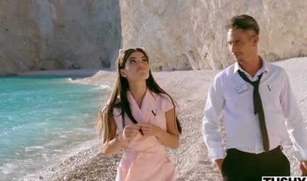 Romantic date and hot anal sex in nature