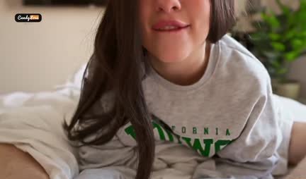 The guy rides a cutie with big boobs on a hot dick