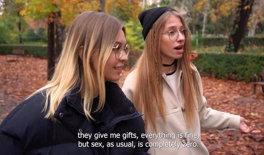 Russian bitches with their guys enjoy a group sex