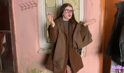 Tattooed Russian bitch loves to fuck standing up and doggy style