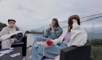 The guy muddied group sex with two depraved girlfriends