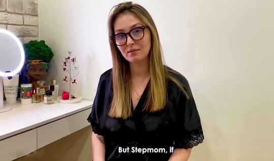 Russian stepmom tried sex for a hot experiment