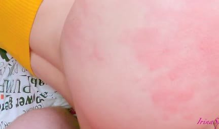 Fucked a Russian girlfriend in tight anal and doused her ass with sperm