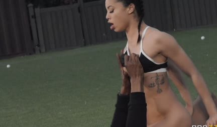 Athletes with fans staged a hot orgy in the fresh air