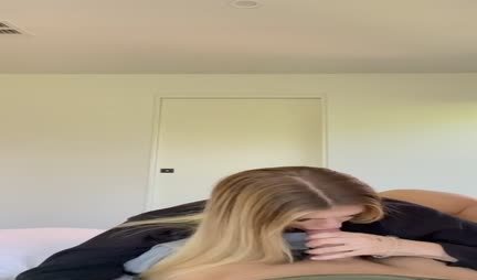 Russian skinny girl jumps on a dick in the first person