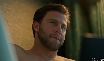 Romantic dinner and hot MFM sex with oral sex