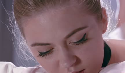 Ballerina got a strong strapon during lesbian fucking